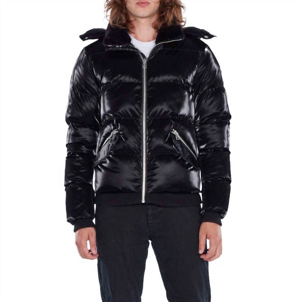 NEW WOODPECKER woody bomber jacket in all wet black